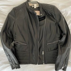 Black Members Only Faux Leather Jacket